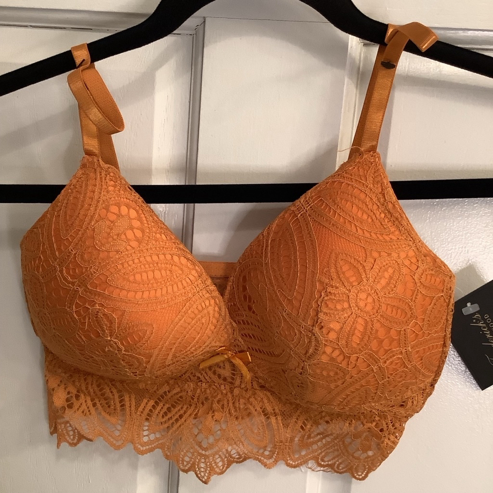 Women's Fredricks of Hollywood Bra, L, Orange